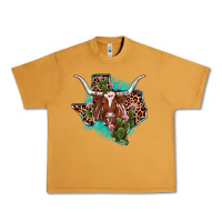 Peanut Butter texas longhorn texas map Urban Heavy Tee - JahusDesignShop