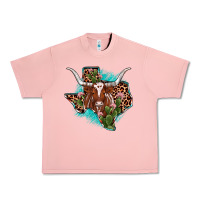 Salmon texas longhorn texas map Urban Heavy Tee - JahusDesignShop