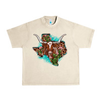 Sandshell texas longhorn texas map Urban Heavy Tee - JahusDesignShop