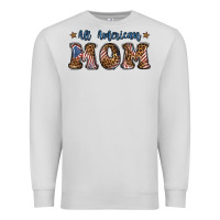 Dove Grey all american mom Premium Sweatshirt - BundleAndBundleShop