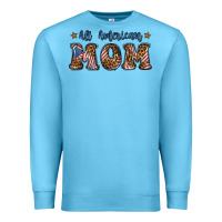 Ocean Blue all american mom Premium Sweatshirt - BundleAndBundleShop