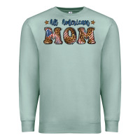 Seafoam all american mom Premium Sweatshirt - BundleAndBundleShop