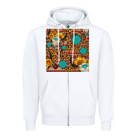 White western aztec bull skull seamless pattern Zipper Hoodie - FaDigitalArtStudio