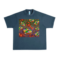 Midnight Navy mardi gras king cake and crawfish Urban Heavy Tee - RanaPortraitStore