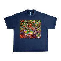 Navy mardi gras king cake and crawfish Urban Heavy Tee - RanaPortraitStore