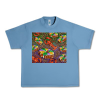 Pebble Blue mardi gras king cake and crawfish Urban Heavy Tee - RanaPortraitStore