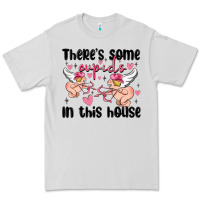 Dove Grey there's some cupid's in this house Premium Tee - MaliasSmallBusiness