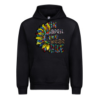 Black autism sunflower Urban Hoodie - CowhideDigitalArt