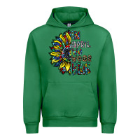 Emerald autism sunflower Urban Hoodie - CowhideDigitalArt