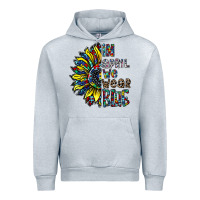 Heather Grey autism sunflower Urban Hoodie - CowhideDigitalArt