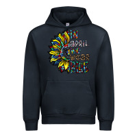 Navy autism sunflower Urban Hoodie - CowhideDigitalArt