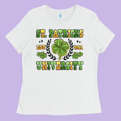 St. Patricks University Ladies Tee Designed By Maliassmallbusiness