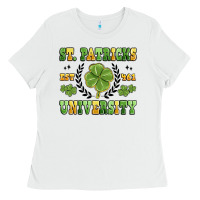 White st. patricks university Ladies Tee - MaliasSmallBusiness