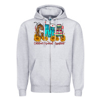 Heather Grey CMA Certified Medical Assistant Zipper Hoodie - FaDigitalArtStudio
