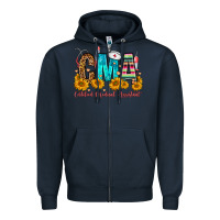 Navy CMA Certified Medical Assistant Zipper Hoodie - FaDigitalArtStudio