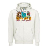 Oatmeal Heather CMA Certified Medical Assistant Zipper Hoodie - FaDigitalArtStudio