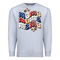 Heather Grey american mama Premium Sweatshirt - BundleAndBundleShop