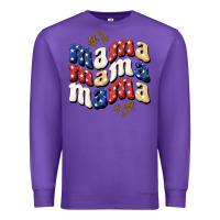 Purple american mama Premium Sweatshirt - BundleAndBundleShop