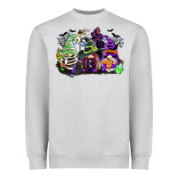 Heather Grey halloween gnome Heavyweight Sweatshirt - CowGirlArtShop
