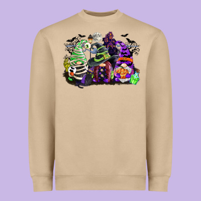 Halloween Gnome Heavyweight Sweatshirt Designed By Cowgirlartshop