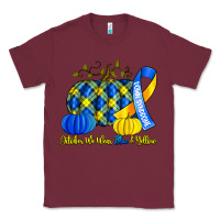 Burgundy october we wear blue and yellow with pumpkins Classic Tee - Artiststas