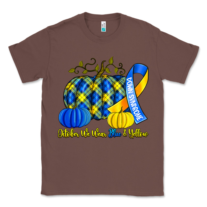 October We Wear Blue And Yellow With Pumpkins Classic Tee by Artiststas | Teevron