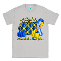 Moon Dust october we wear blue and yellow with pumpkins Classic Tee - Artiststas