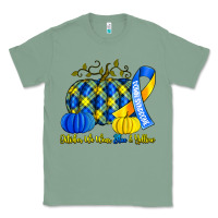 Sage october we wear blue and yellow with pumpkins Classic Tee - Artiststas