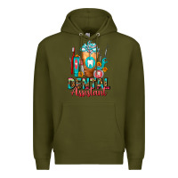 Army Green Dental Assistant Dentist Frappe Premium Hoodie - FaDigitalArtStudio