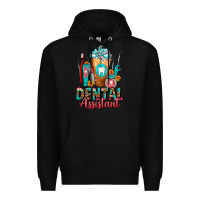 Black Dental Assistant Dentist Frappe Premium Hoodie - FaDigitalArtStudio