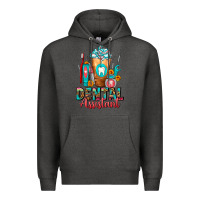 Charcoal Heather Dental Assistant Dentist Frappe Premium Hoodie - FaDigitalArtStudio