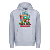 Heather Grey Dental Assistant Dentist Frappe Premium Hoodie - FaDigitalArtStudio