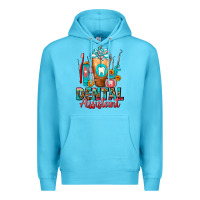 Ocean Blue Dental Assistant Dentist Frappe Premium Hoodie - FaDigitalArtStudio