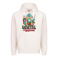 Pale Pink Dental Assistant Dentist Frappe Premium Hoodie - FaDigitalArtStudio