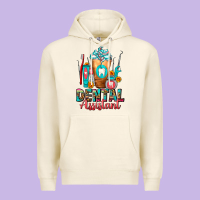 Dental Assistant Dentist Frappe Premium Hoodie Designed By Fadigitalartstudio