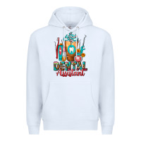 White Dental Assistant Dentist Frappe Premium Hoodie - FaDigitalArtStudio