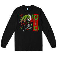 Black Christmas Character Long Sleeve Tee - NancyCooperArtShop