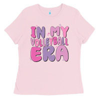 Bubblegum Pink in my volleyball era Ladies Tee - MaliasSmallBusiness