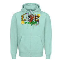 Seafoam mardi gras love crawfish Zipper Hoodie - FaDigitalArtStudio