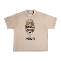 French Oak Glitter Patterned Leopard Mom Skull Urban Heavy Tee - Bettercallsaul