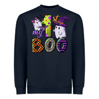 Navy my first boo Heavyweight Sweatshirt - CowGirlArtShop