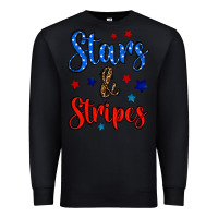Black stars & stripes Premium Sweatshirt - BundleAndBundleShop