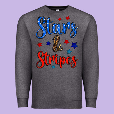 Stars & Stripes Premium Sweatshirt Designed By Bundleandbundleshop