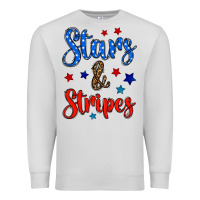Dove Grey stars & stripes Premium Sweatshirt - BundleAndBundleShop