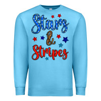 Ocean Blue stars & stripes Premium Sweatshirt - BundleAndBundleShop