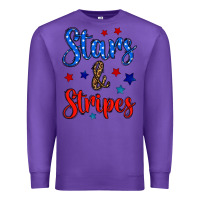 Purple stars & stripes Premium Sweatshirt - BundleAndBundleShop