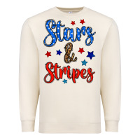 Sandshell stars & stripes Premium Sweatshirt - BundleAndBundleShop