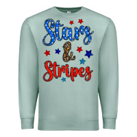 Seafoam stars & stripes Premium Sweatshirt - BundleAndBundleShop