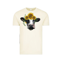 Vintage Arctic holstein cow with sunflower Vintage Tee - BarkalooDesign