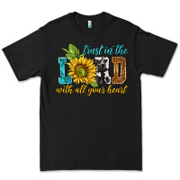 Black trust in the lord with all your heart Premium Tee - NancyCooperArtShop
